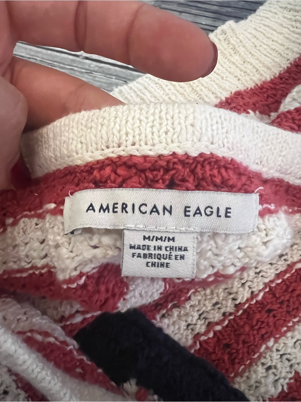 American Eagle Outfitters American Flag Knit Halter Top - Medium - Picture 3 of 8
